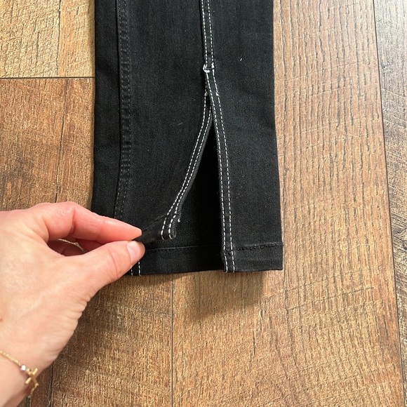 Zara Black Split Skinny Jeans - Picture 7 of 9